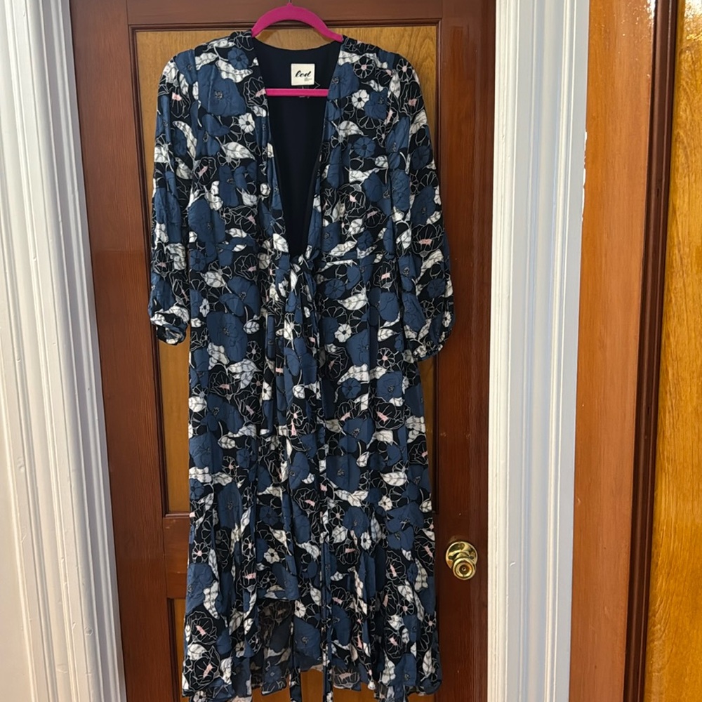 Maternity wrap dress from LED (luxury essentials denim) @ pea in the pod, size L